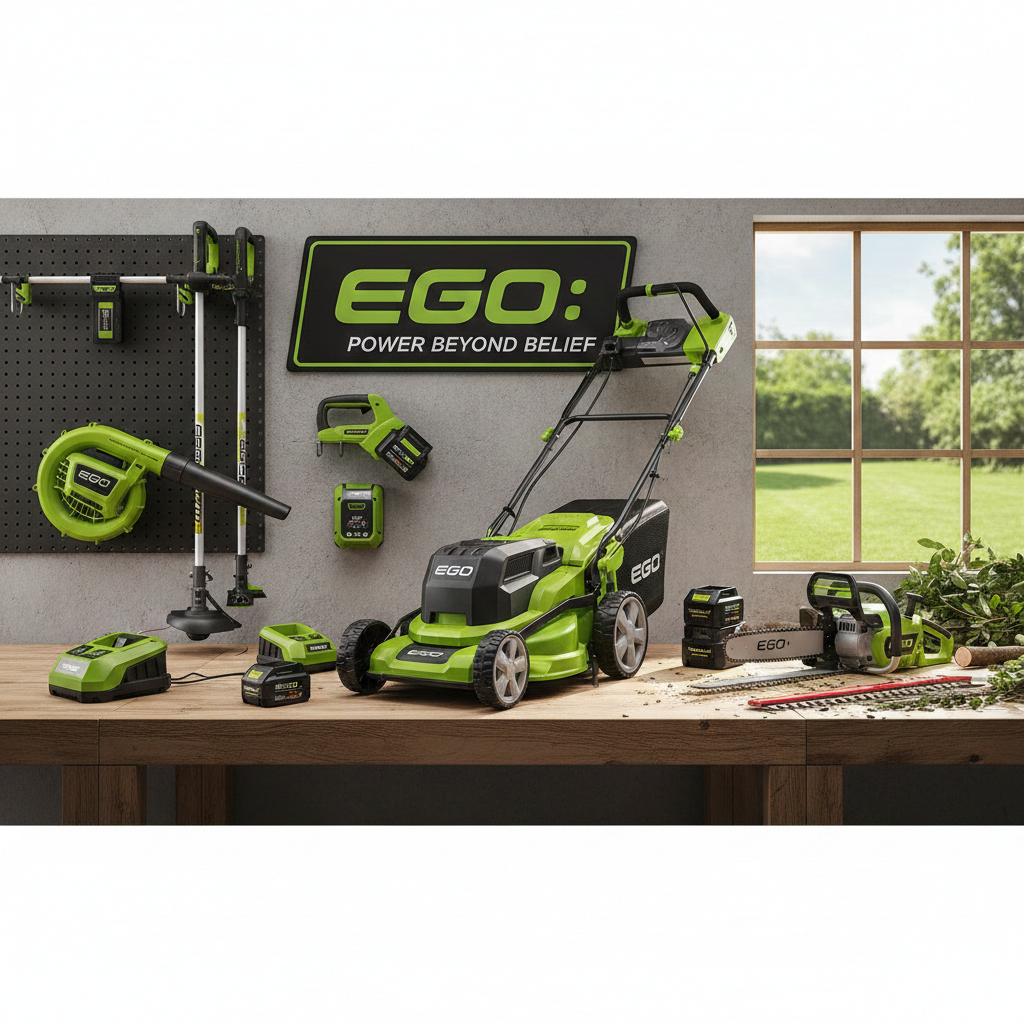What company makes EGO power tools - EGO brand cordles outdoor power tools by Chervon