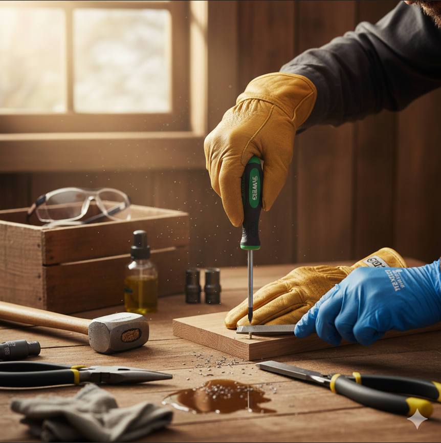 Proper use of hand tools with step by step safety instructions