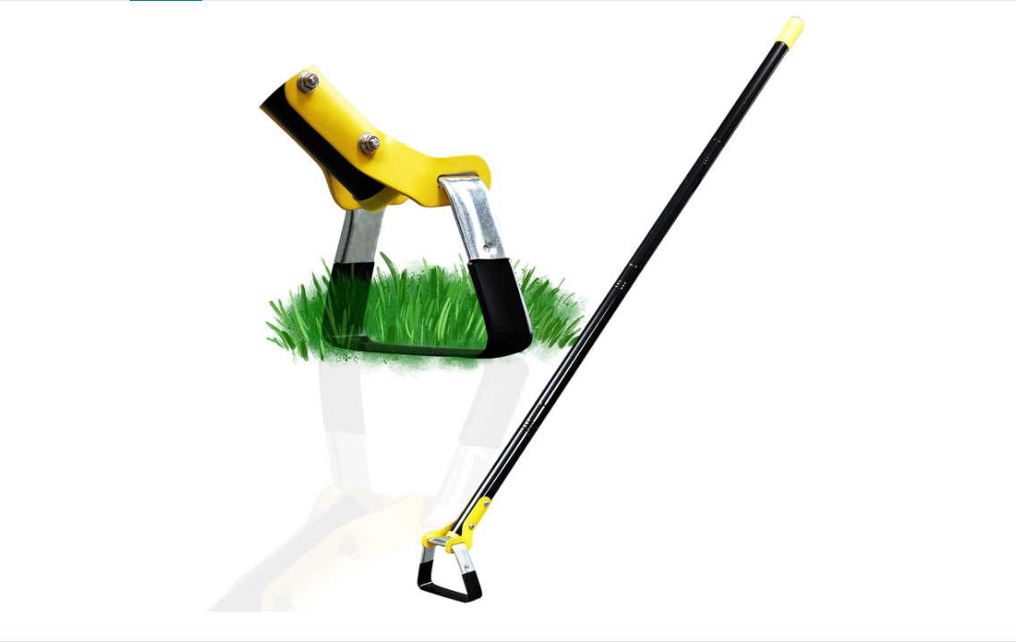 DonSail Hoe Garden Tool -Scuffle Garden Hoes for Weeding Gardening Long Handle Heavy Duty - Adjustable Weeding Loop Stirrup Hoe 30-61 Inch Black